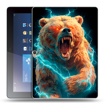 Силиконовый чехол на Huawei MediaPad M2 10 с принтом Медведь