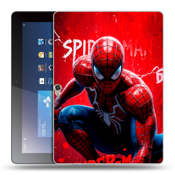 Силиконовый чехол на Huawei MediaPad M2 10 с принтом Spiderman Человек паук