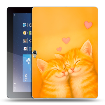 Силиконовый чехол на Huawei MediaPad M2 10 с принтом Милые котята