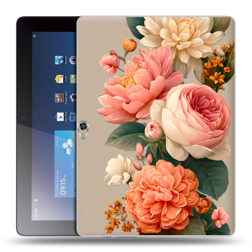 Силиконовый чехол на Huawei MediaPad M2 10 с принтом цветы