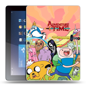 Силиконовый чехол на Huawei MediaPad M2 10 с принтом Adventure time Время приключений