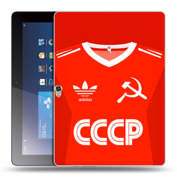 Силиконовый чехол на Huawei MediaPad M2 10 с принтом Флаг Герб СССР