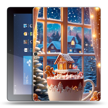 Силиконовый чехол на Huawei MediaPad M2 10 с принтом Новый год