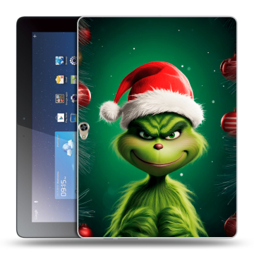 Силиконовый чехол на Huawei MediaPad M2 10 с принтом Гринч Новый год Рождество