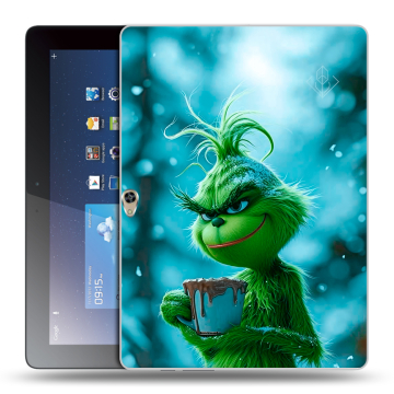 Силиконовый чехол на Huawei MediaPad M2 10 с принтом Новый год гринч