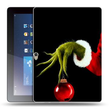 Силиконовый чехол на Huawei MediaPad M2 10 с принтом Новый год Гринч