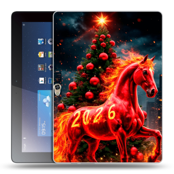 Силиконовый чехол на Huawei MediaPad M2 10 с принтом Новый год