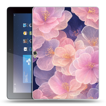 Силиконовый чехол на Huawei MediaPad M2 10 с принтом женский