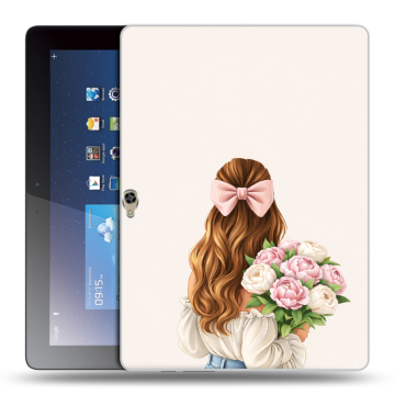 Силиконовый чехол на Huawei MediaPad M2 10 с принтом женский