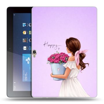 Силиконовый чехол на Huawei MediaPad M2 10 с принтом женский