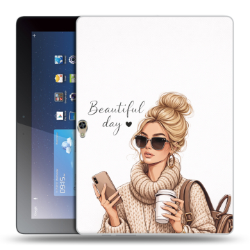 Силиконовый чехол на Huawei MediaPad M2 10 с принтом женский Силиконовый чехол на Huawei MediaPad M2 10 с принтом женский