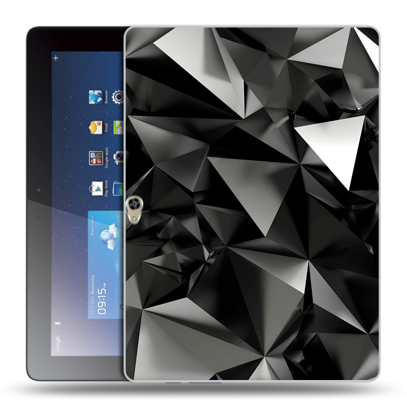 Пластиковый чехол на Huawei MediaPad M2 10 с принтом Черные кристаллы Пластиковый чехол на Huawei MediaPad M2 10 с принтом Черные кристаллы