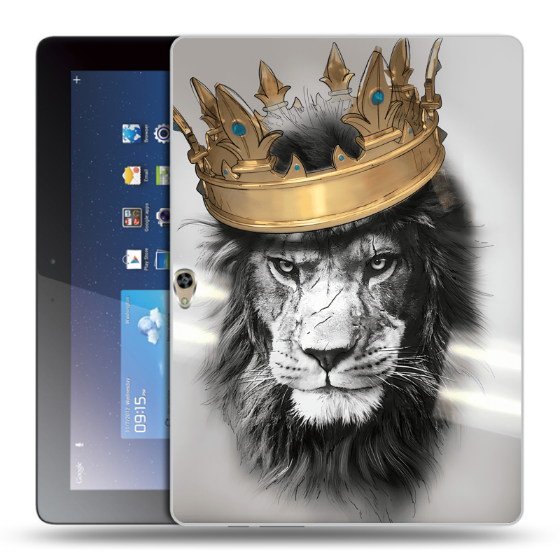 Пластиковый чехол на планшета Huawei MediaPad M2 10 с принтом Лев с короной Пластиковый чехол на планшета Huawei MediaPad M2 10 с принтом Лев с короной