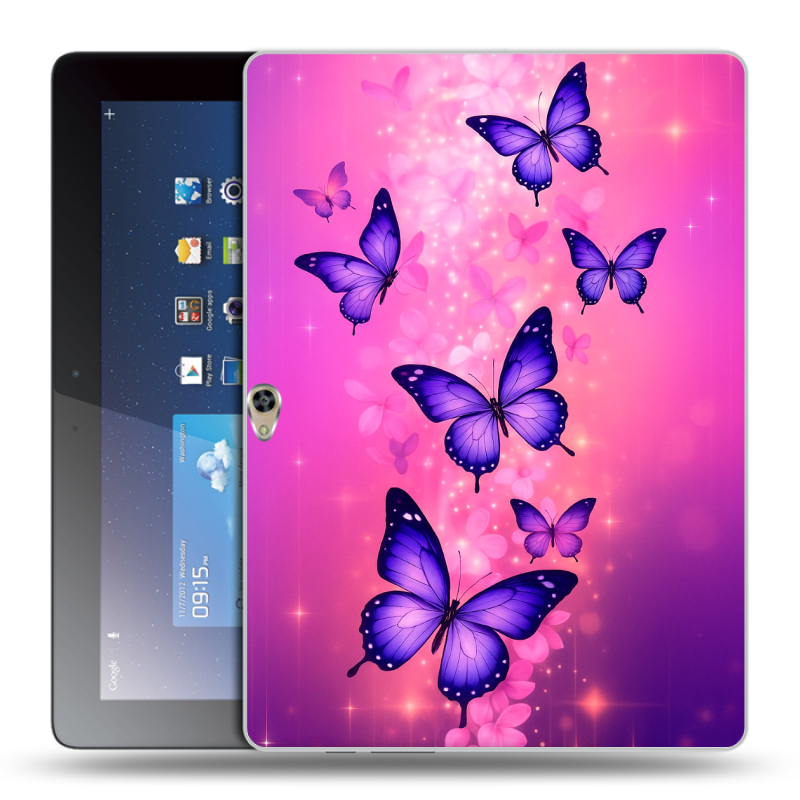 Пластиковый чехол на Huawei MediaPad M2 10 с принтом Бабочки Пластиковый чехол на Huawei MediaPad M2 10 с принтом Бабочки