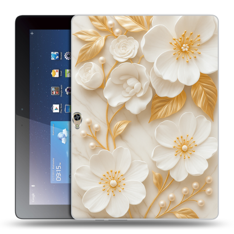 Силиконовый чехол на Huawei MediaPad M2 10 с принтом Цветы Силиконовый чехол на Huawei MediaPad M2 10 с принтом Цветы