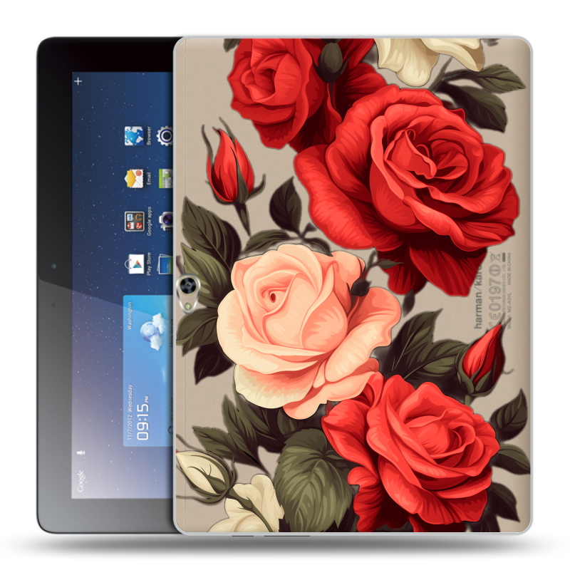 Пластиковый чехол на Huawei MediaPad M2 10 с принтом Розы Пластиковый чехол на Huawei MediaPad M2 10 с принтом Розы