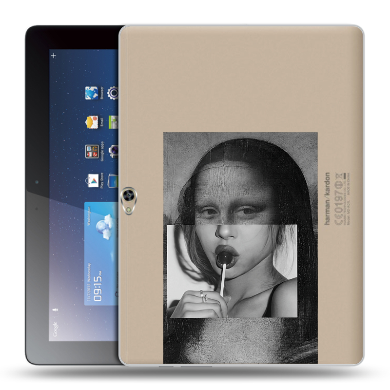 Силиконовый чехол на Huawei MediaPad M2 10 с принтом Мона Лиза Силиконовый чехол на Huawei MediaPad M2 10 с принтом Мона Лиза