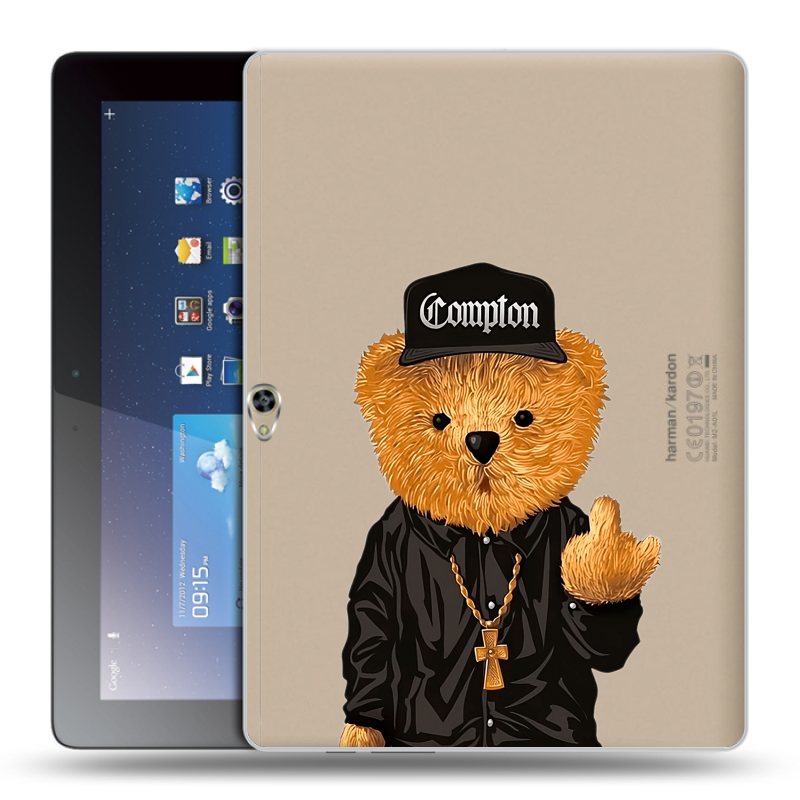 Силиконовый чехол на Huawei MediaPad M2 10 с принтом Плюшевый медведь Силиконовый чехол на Huawei MediaPad M2 10 с принтом Плюшевый медведь