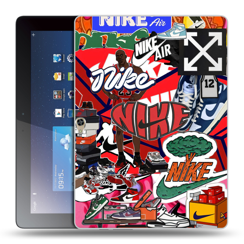 Силиконовый чехол на Huawei MediaPad M2 10 с принтом Найк Nike яркий Силиконовый чехол на Huawei MediaPad M2 10 с принтом Найк Nike яркий