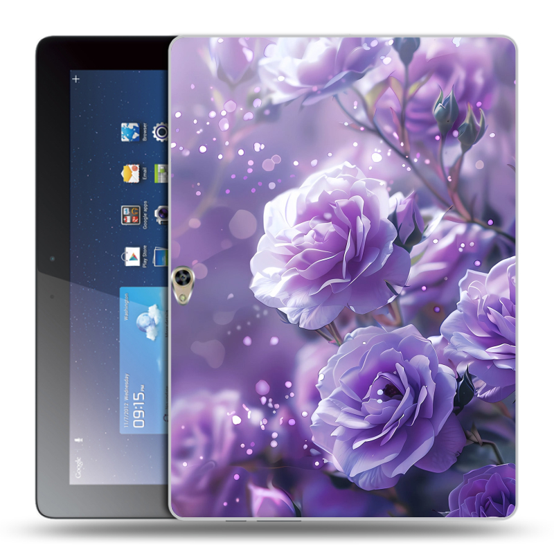 Пластиковый чехол на Huawei MediaPad M2 10 с принтом Розы цветы Пластиковый чехол на Huawei MediaPad M2 10 с принтом Розы цветы