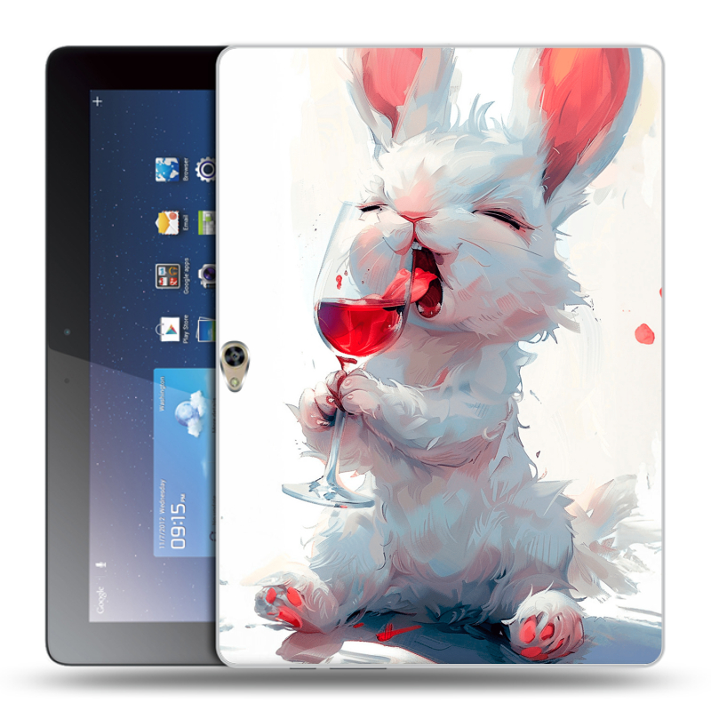 Силиконовый чехол на Huawei MediaPad M2 10 с принтом кролик зайчик Силиконовый чехол на Huawei MediaPad M2 10 с принтом кролик зайчик