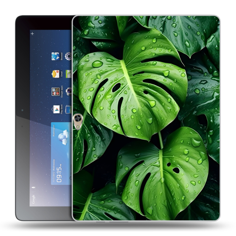 Силиконовый чехол на Huawei MediaPad M2 10 с принтом Листья Силиконовый чехол на Huawei MediaPad M2 10 с принтом Листья