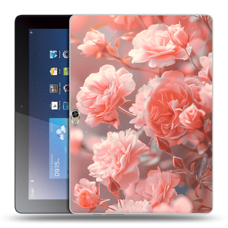 Пластиковый чехол на Huawei MediaPad M2 10 с принтом Розы цветы Пластиковый чехол на Huawei MediaPad M2 10 с принтом Розы цветы