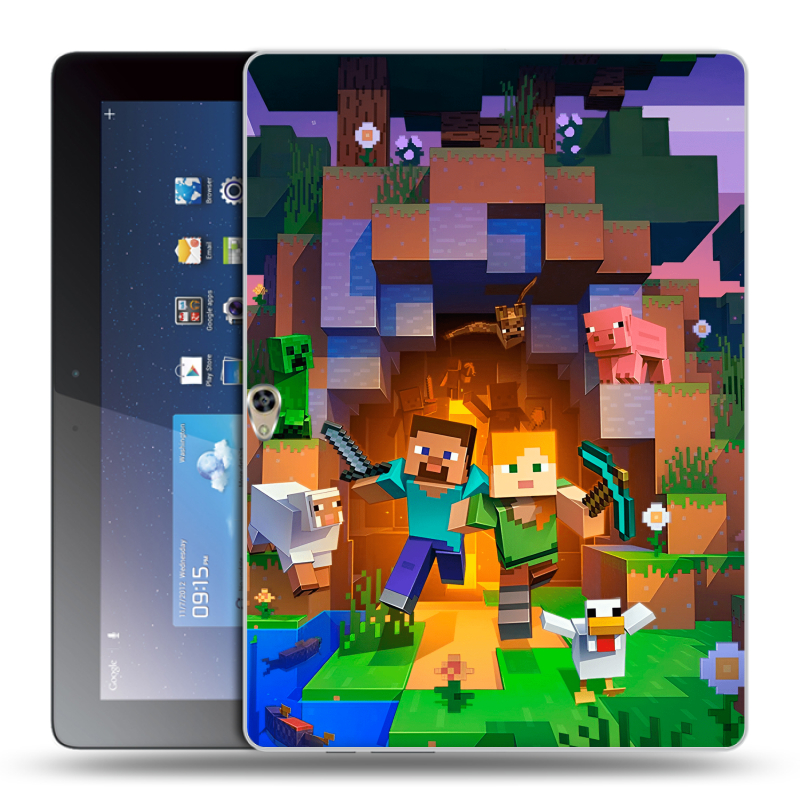 Силиконовый чехол на Huawei MediaPad M2 10 с принтом Майнкрафт Minecraft Силиконовый чехол на Huawei MediaPad M2 10 с принтом Майнкрафт Minecraft