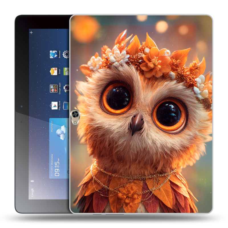 Силиконовый чехол на Huawei MediaPad M2 10 с принтом Милая сова Силиконовый чехол на Huawei MediaPad M2 10 с принтом Милая сова