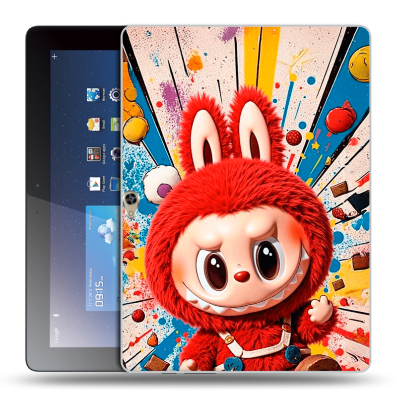 Силиконовый чехол на Huawei MediaPad M2 10 с принтом Labubu Лабубу Силиконовый чехол на Huawei MediaPad M2 10 с принтом Labubu Лабубу