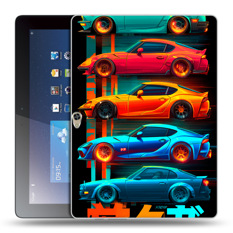 Пластиковый чехол на Huawei MediaPad M2 10 с принтом машины тачки Пластиковый чехол на Huawei MediaPad M2 10 с принтом машины тачки