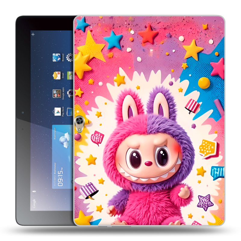 Силиконовый чехол на Huawei MediaPad M2 10 с принтом Labubu Лабубу Силиконовый чехол на Huawei MediaPad M2 10 с принтом Labubu Лабубу