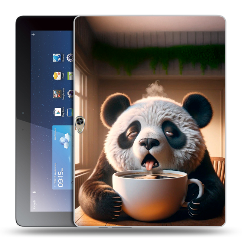 Силиконовый чехол на Huawei MediaPad M2 10 с принтом смешная панда Силиконовый чехол на Huawei MediaPad M2 10 с принтом смешная панда