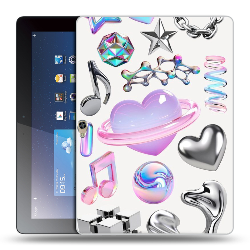 Пластиковый чехол на Huawei MediaPad M2 10 с принтом Y2K Пластиковый чехол на Huawei MediaPad M2 10 с принтом Y2K