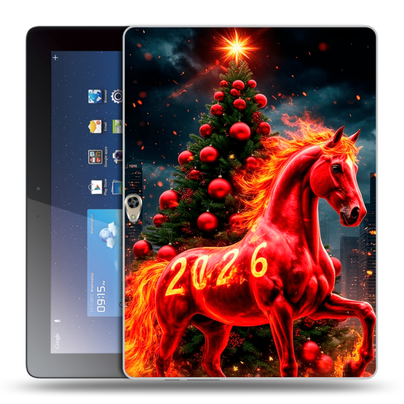 Пластиковый чехол на Huawei MediaPad M2 10 с принтом Новый год Пластиковый чехол на Huawei MediaPad M2 10 с принтом Новый год