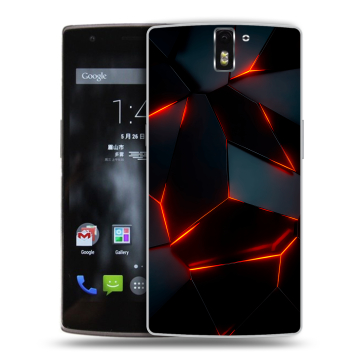 Силиконовый чехол на OnePlus One с принтом Яркие абстракции Силиконовый чехол на OnePlus One с принтом Яркие абстракции