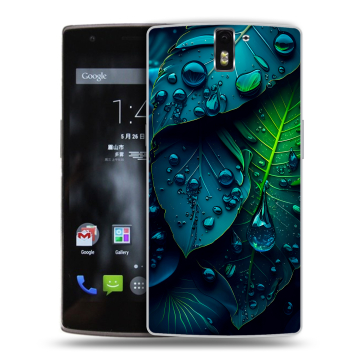 Силиконовый чехол на OnePlus One с принтом Листья Силиконовый чехол на OnePlus One с принтом Листья