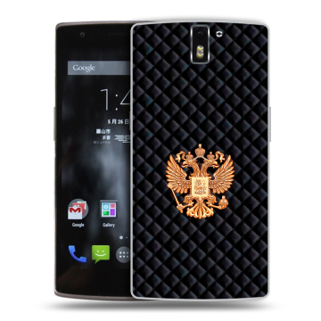 Силиконовый чехол на OnePlus One с принтом Герб России принт