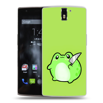Силиконовый чехол на OnePlus One с принтом Лягушенок