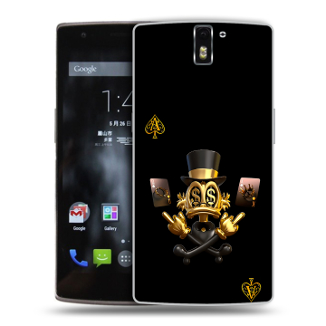 Силиконовый чехол на OnePlus One с принтом Золотой скрудж макдак Силиконовый чехол на OnePlus One с принтом Золотой скрудж макдак