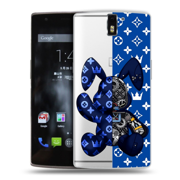 Силиконовый чехол на OnePlus One с принтом Луи робот