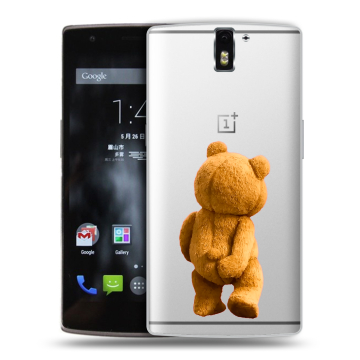 Силиконовый чехол на OnePlus One с принтом Медведь