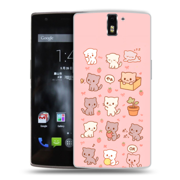 Силиконовый чехол на OnePlus One с принтом Hello Kitty Хелоу Кити