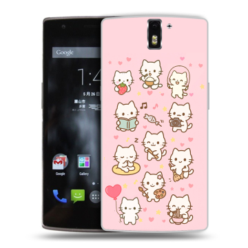 Силиконовый чехол на OnePlus One с принтом Hello Kitty Хелоу Кити