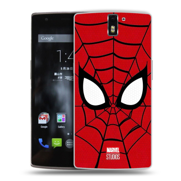 Силиконовый чехол на OnePlus One с принтом человек паук spiderman