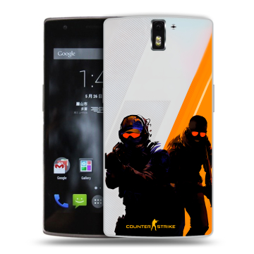Силиконовый чехол на OnePlus One с принтом Контер страйк Counter strike