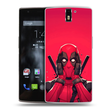Силиконовый чехол на OnePlus One с принтом Дедпул Deadpool