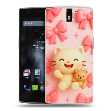 Силиконовый чехол на OnePlus One с принтом для девочек