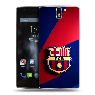 Силиконовый чехол на OnePlus One с принтом Барселона Barcelona