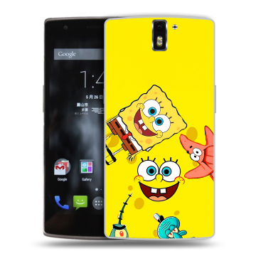 Силиконовый чехол на OnePlus One с принтом Спанч боб Спанчбоб